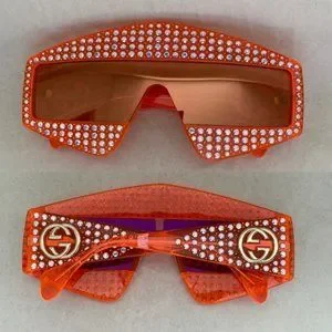 Gucci | Accessories | Gucci 65mm Mask Crystalembellished  display picture 1
